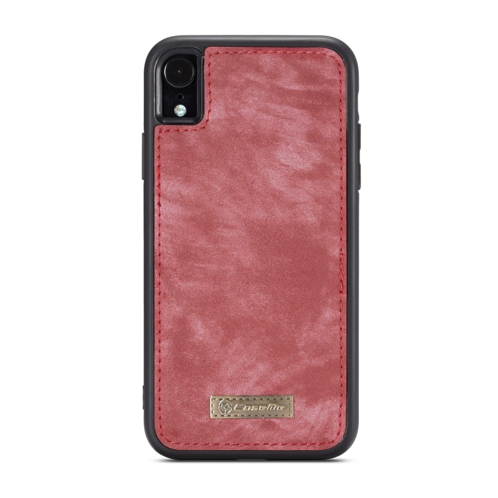 Étui portefeuille multi-cartes iPhone Xr, Rouge