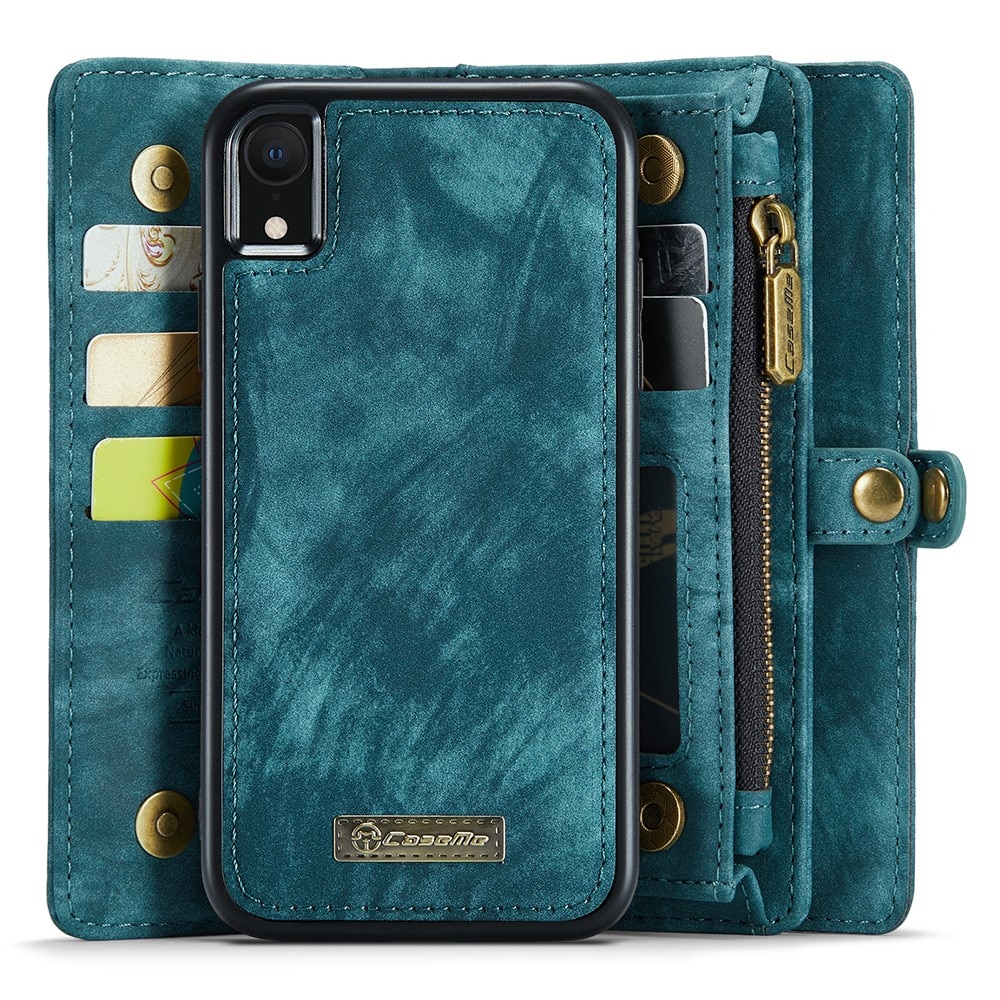 Étui portefeuille multi-cartes Apple iPhone Xr, Bleu