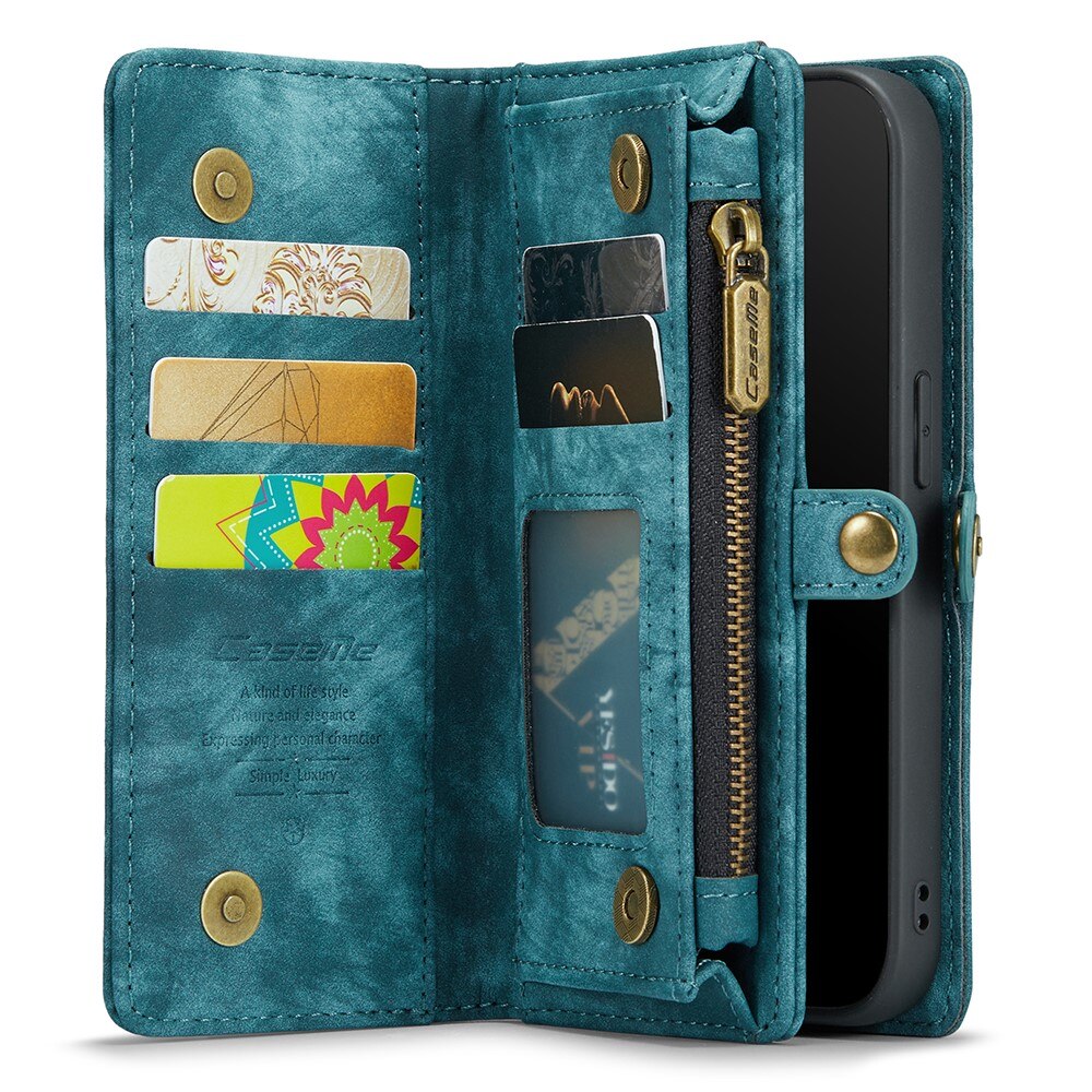 Étui portefeuille multi-cartes Apple iPhone Xr, Bleu