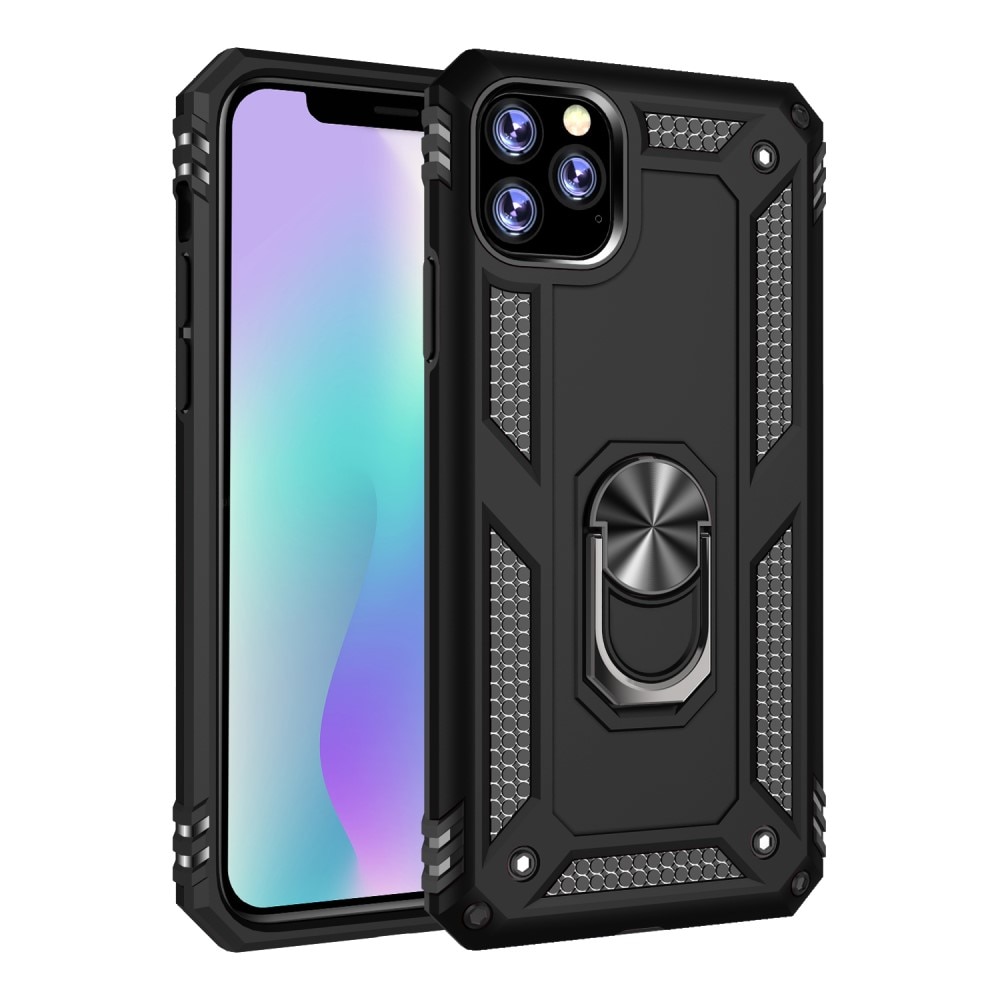 Coque hybride Tech Ring iPhone 11 Pro Max, noir