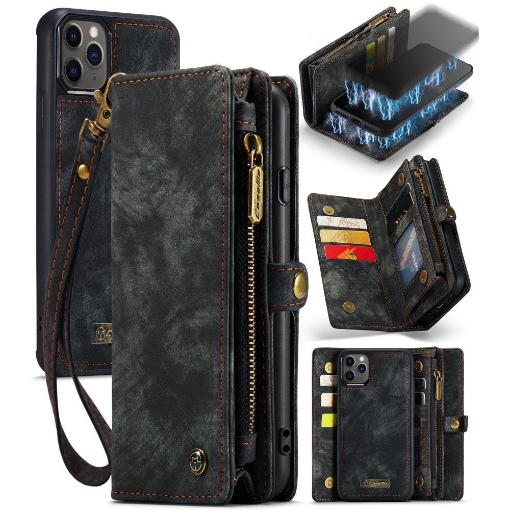 Étui portefeuille multi-cartes iPhone 11 Pro Max, Gris