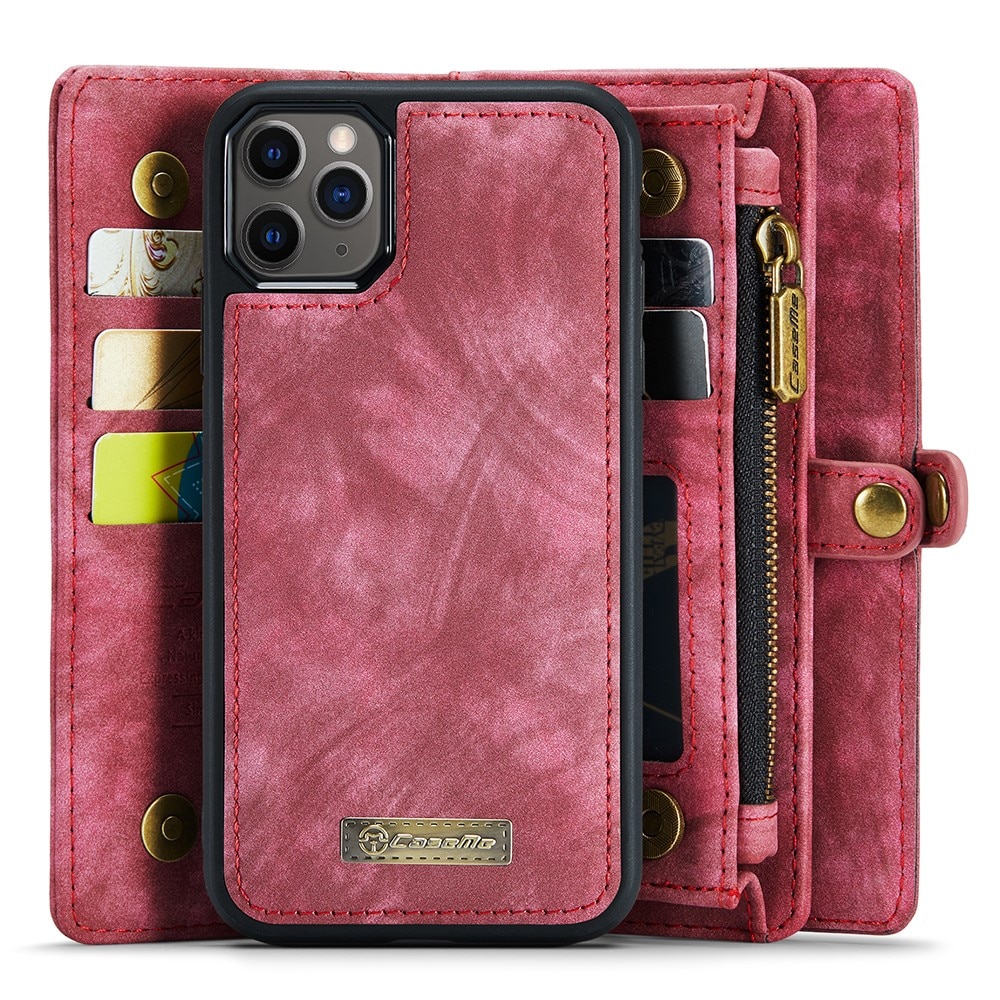 Étui portefeuille multi-cartes iPhone 11 Pro Max Rouge