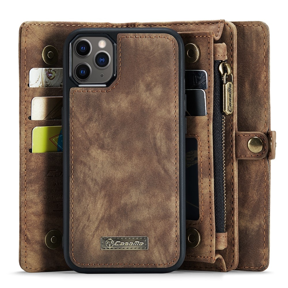 Étui portefeuille multi-cartes iPhone 11 Pro Max, Marron