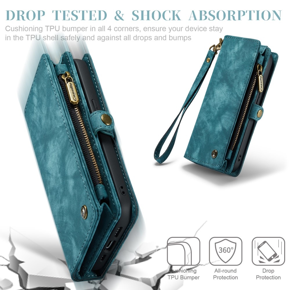 Étui portefeuille multi-cartes iPhone 11, Bleu