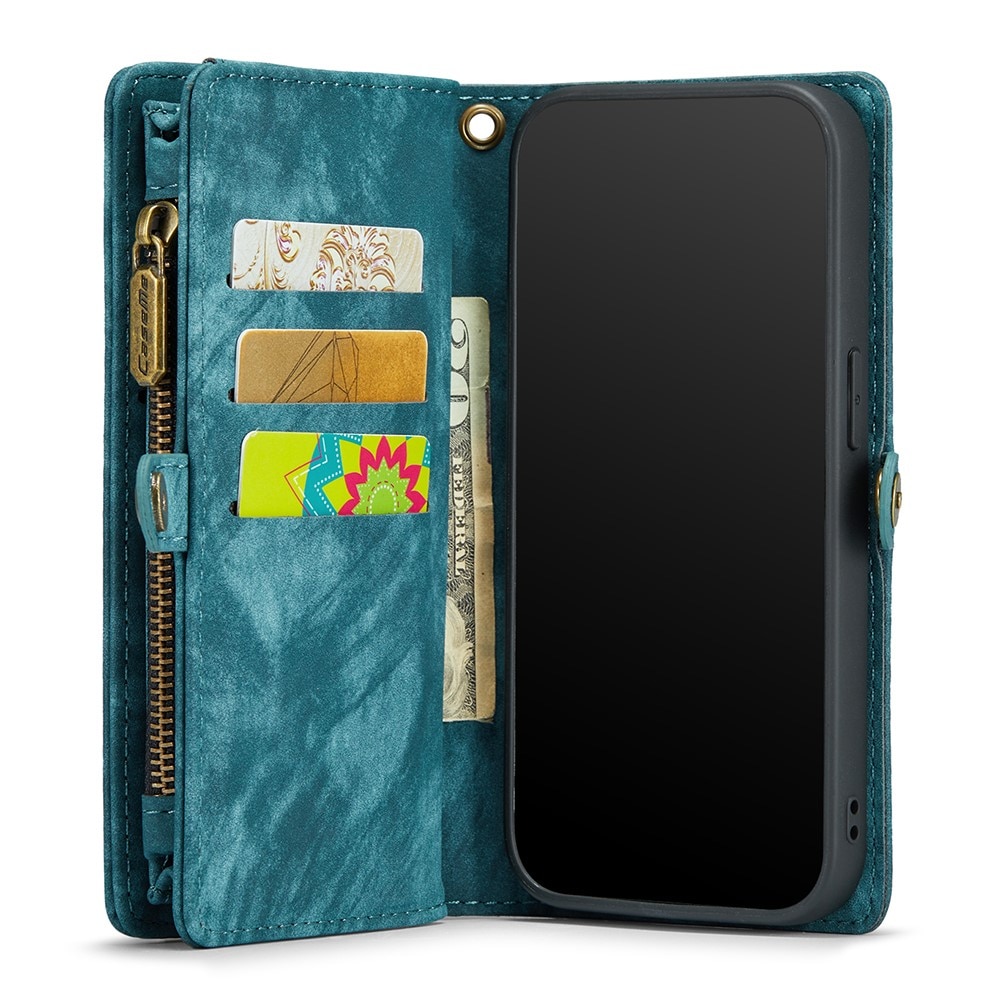 Étui portefeuille multi-cartes iPhone 11, Bleu