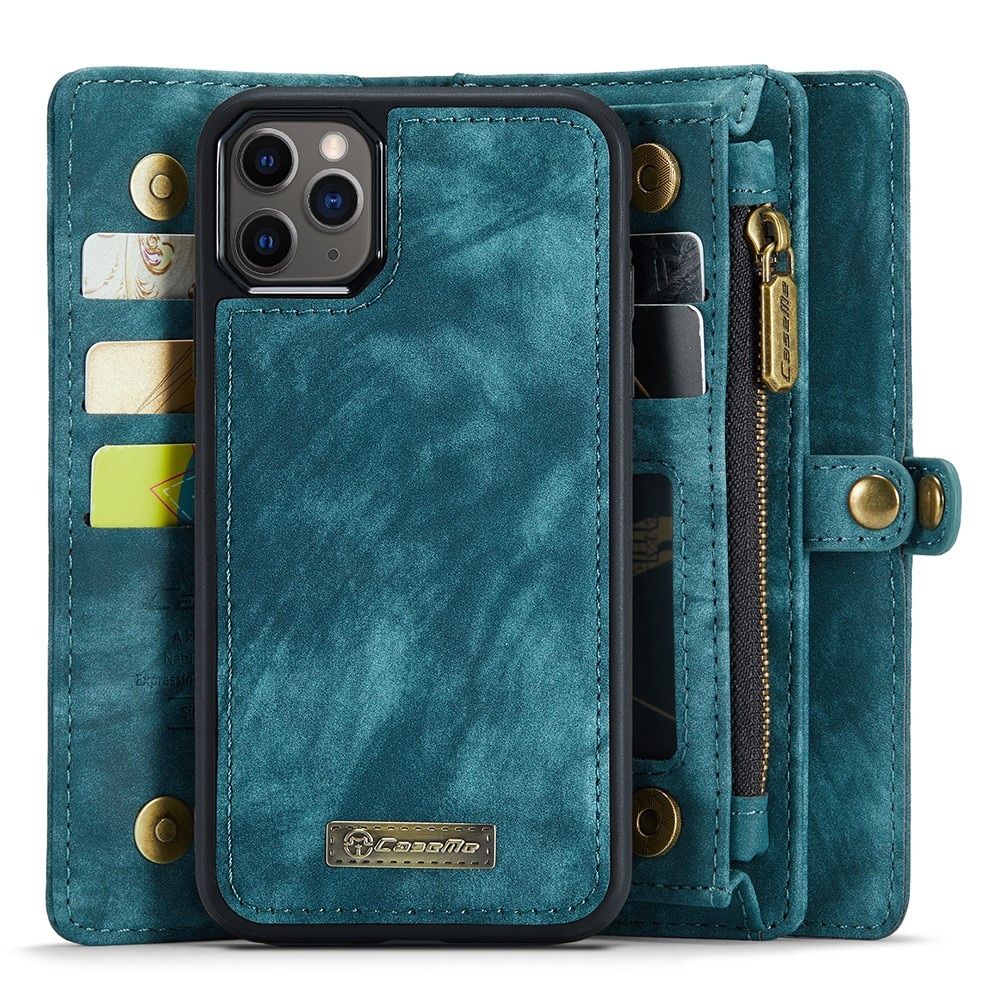 Étui portefeuille multi-cartes iPhone 11 Pro, Bleu