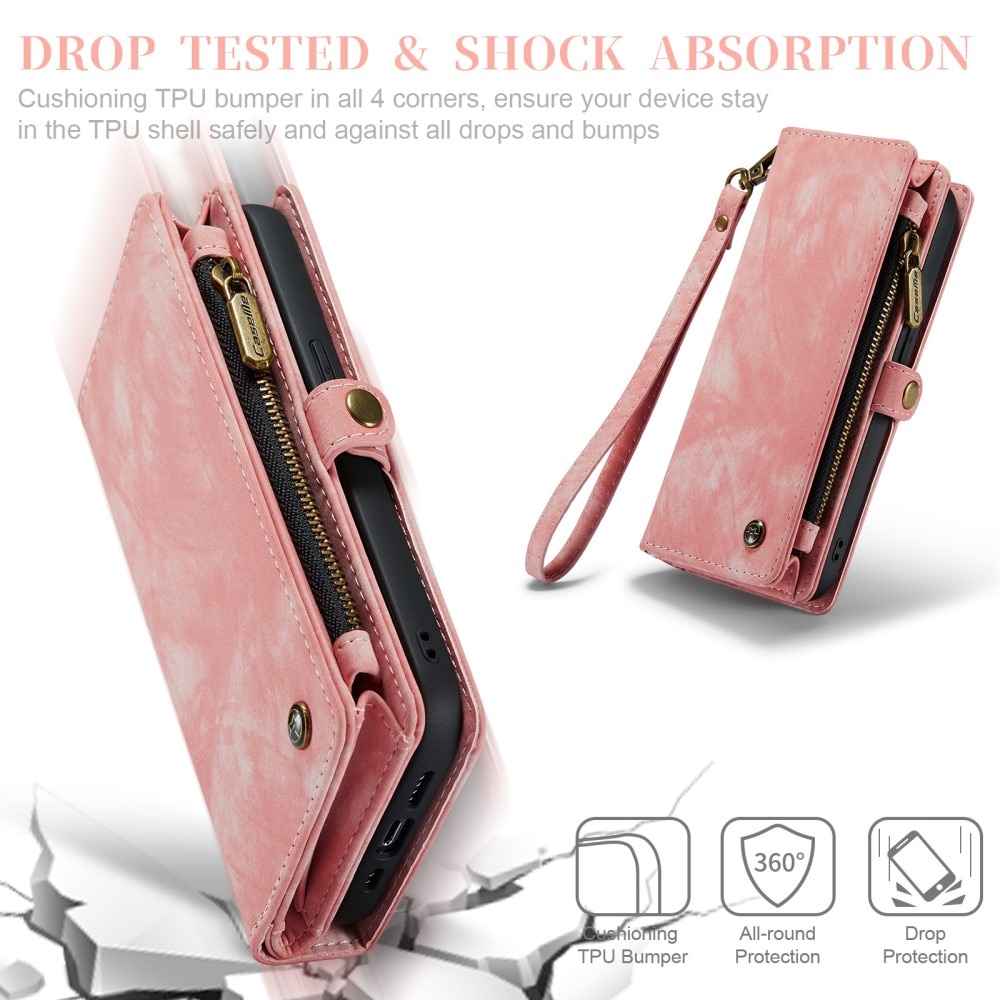 Étui portefeuille multi-cartes iPhone 11 Pro, Rose