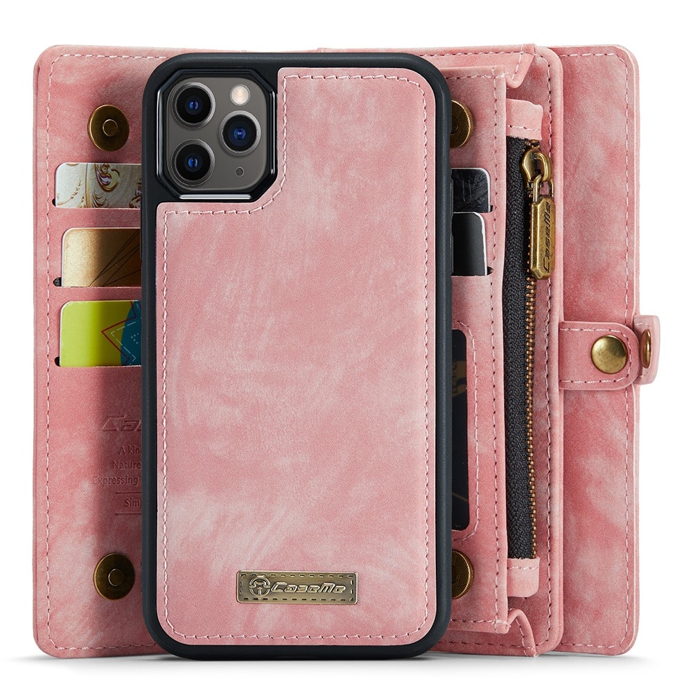 Étui portefeuille multi-cartes iPhone 11 Pro, rose