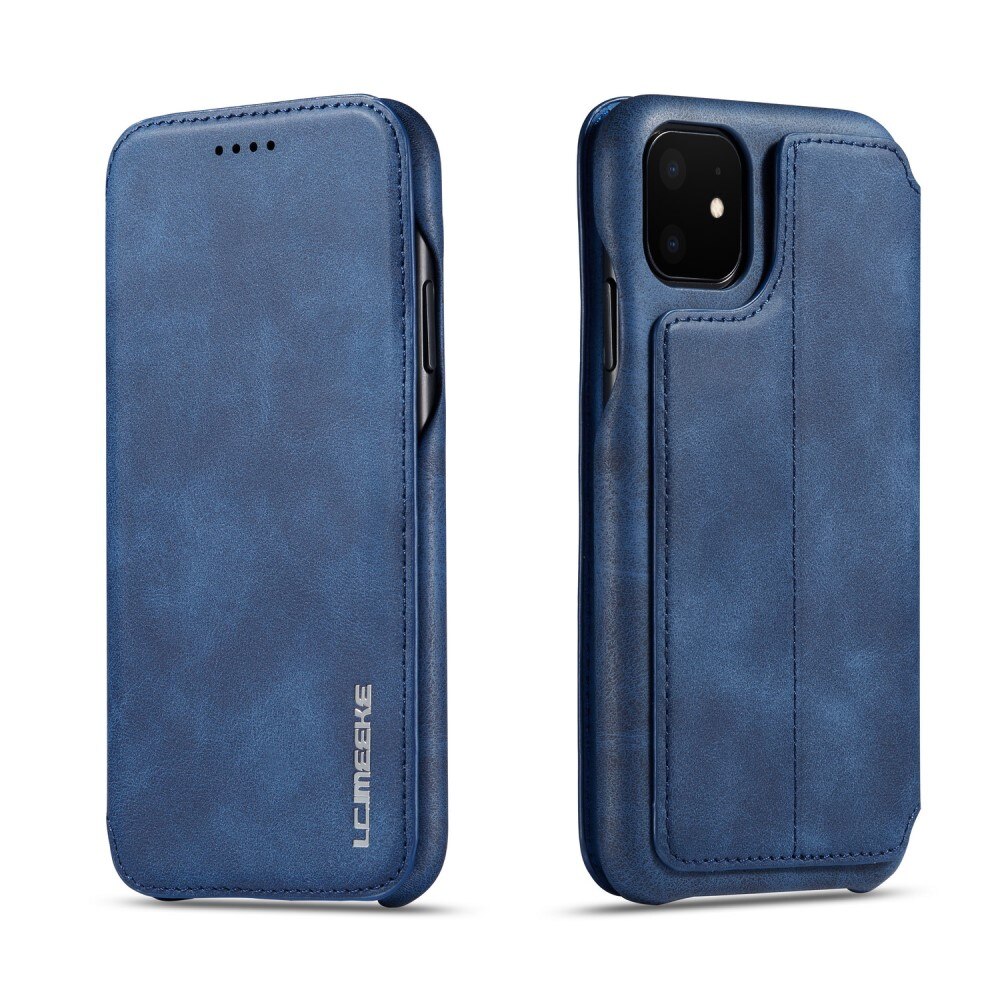 Étui portefeuille mince iPhone 11 Bleu