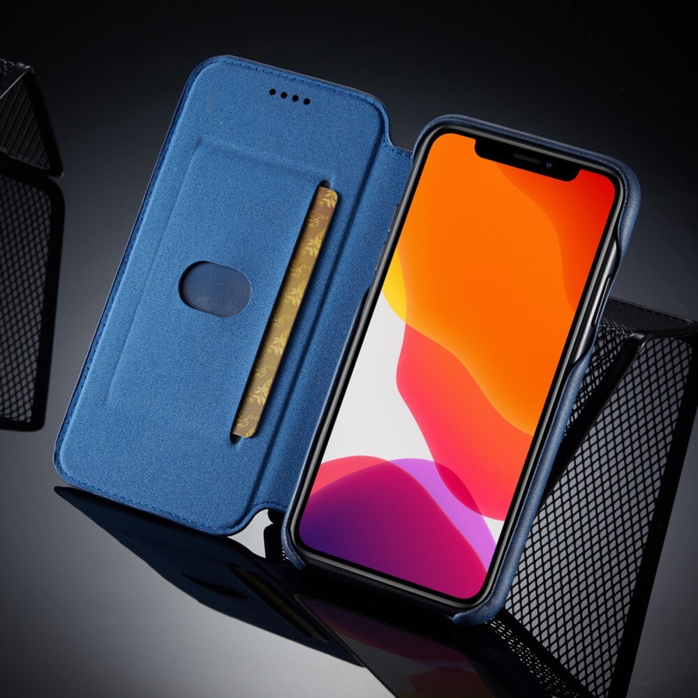 Étui portefeuille mince iPhone 11 Bleu