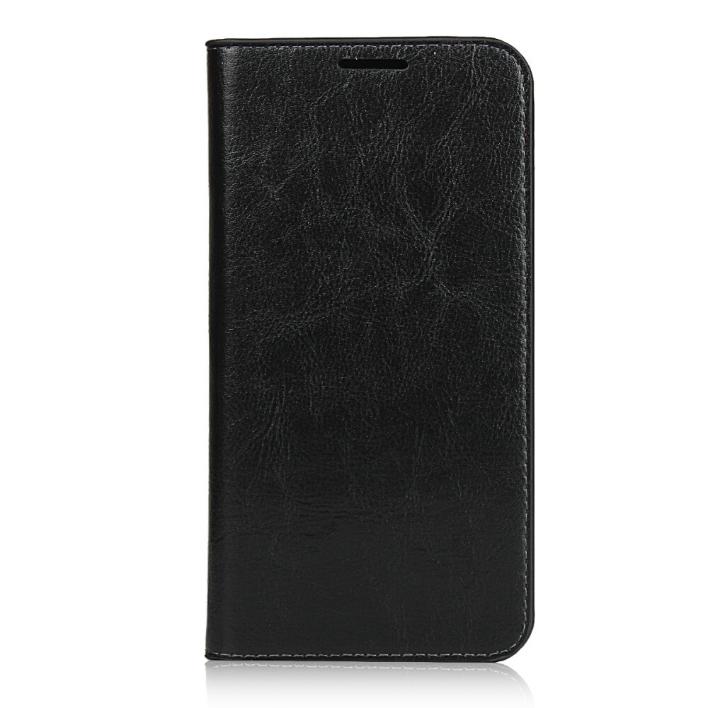 Coque portefeuille en cuir Veritable iPhone 11 Pro, Noir