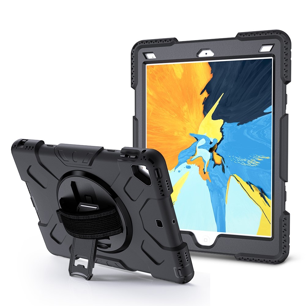 Coque hybride antichoc avec bandoulière iPad Air 2 9.7 (2014), noir
