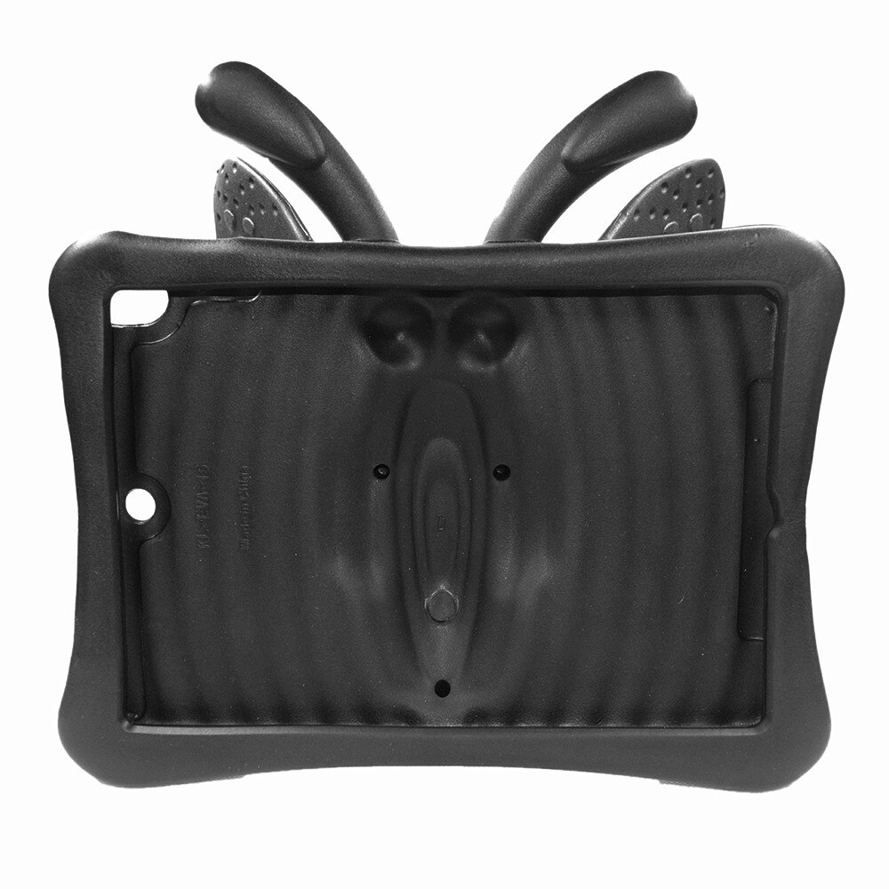 Coque avcec design Papillon iPad 10.2 9th Gen (2021), noir