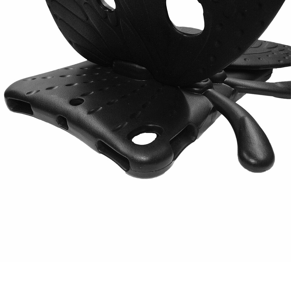 Coque avcec design Papillon iPad 10.2 9th Gen (2021), noir