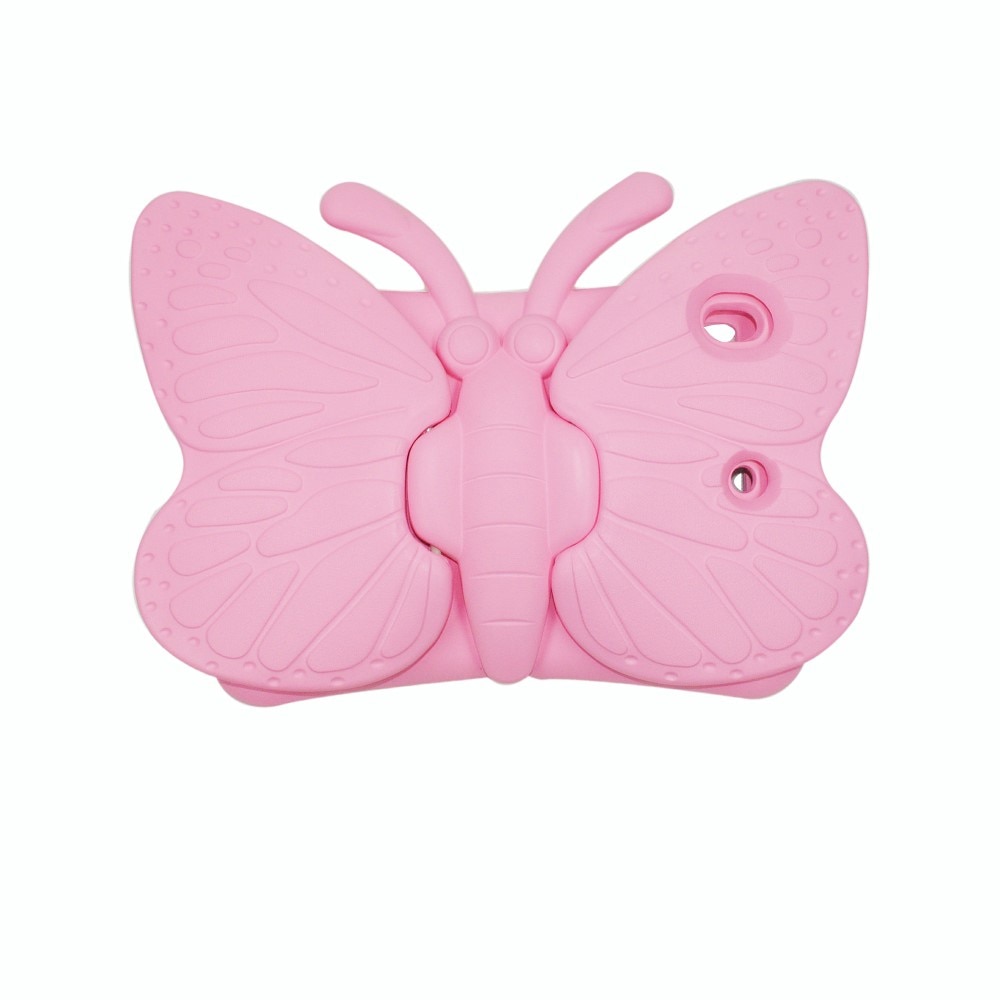 Coque avcec design Papillon iPad 10.2 7th Gen (2019), rose