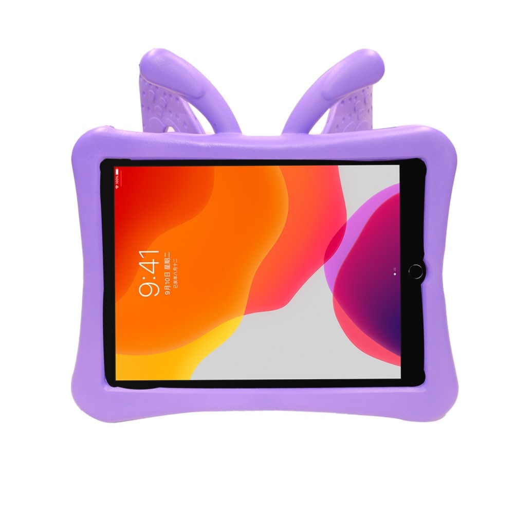 Coque avcec design Papillon iPad 10.2 7th Gen (2019), violet