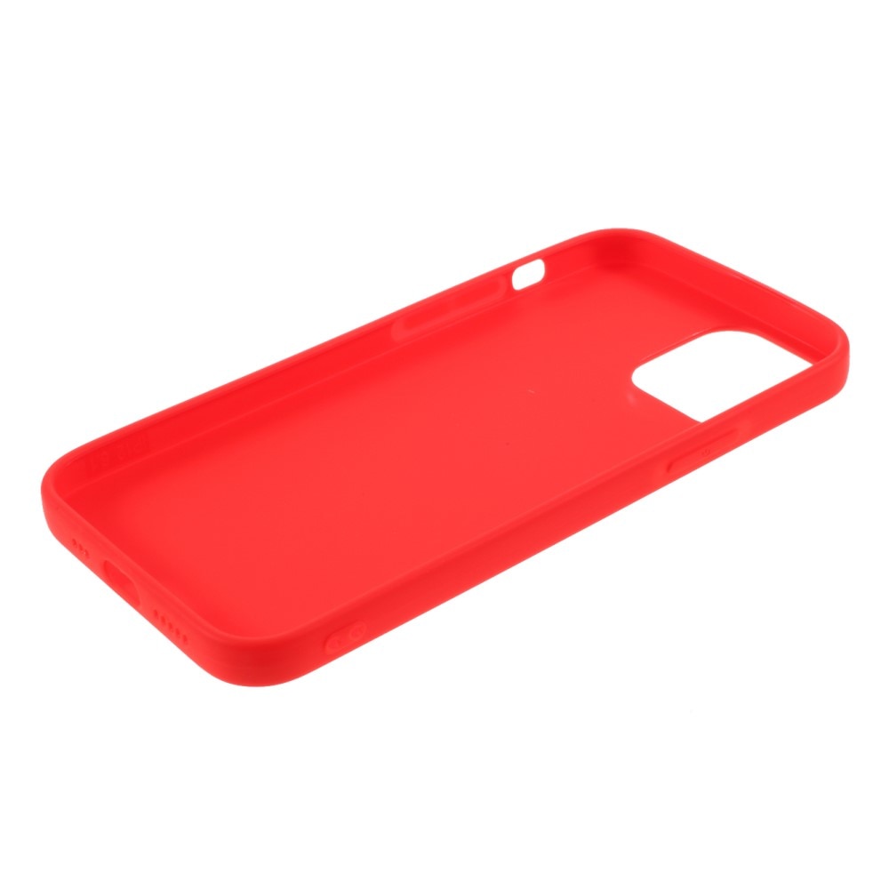 Coque TPU iPhone 12 Mini, rouge