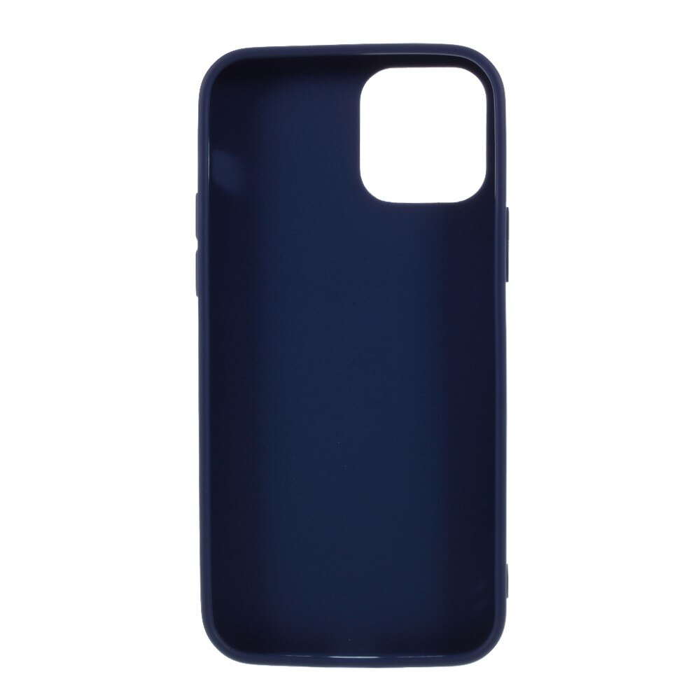 Coque TPU iPhone 12 Mini, bleu foncé