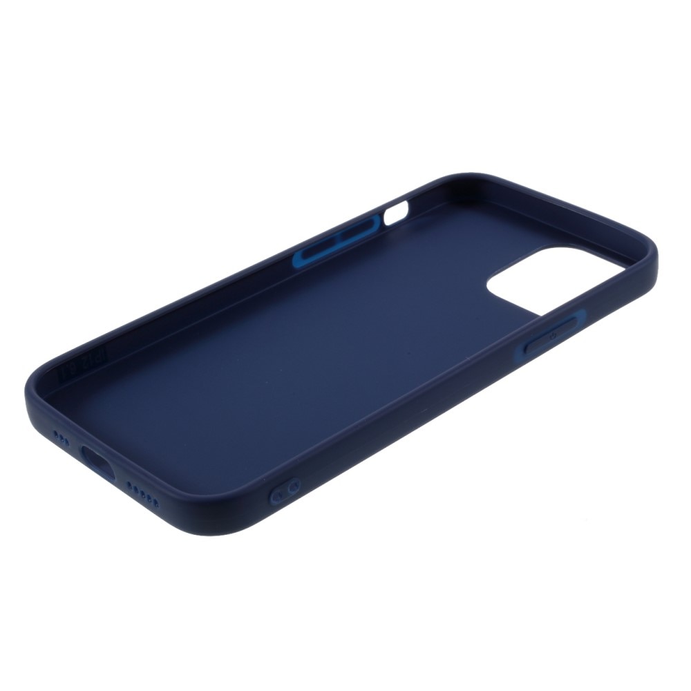 Coque TPU iPhone 12 Mini, bleu foncé
