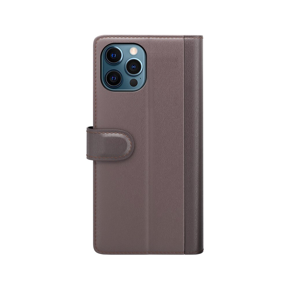 Étui en cuir veritable iPhone 12 Pro Max, Marron