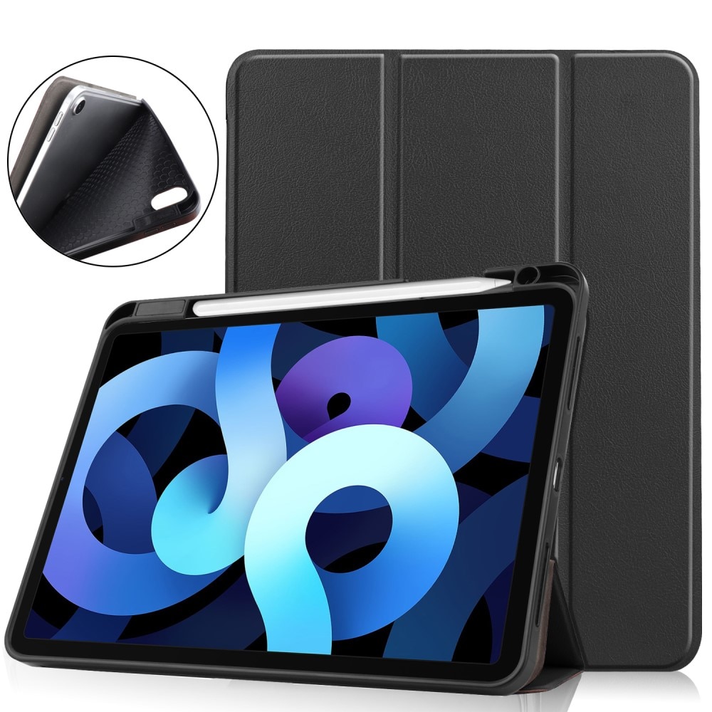 Étui Tri-Fold avec porte-stylo iPad Air 10.9 4th Gen (2020), noir