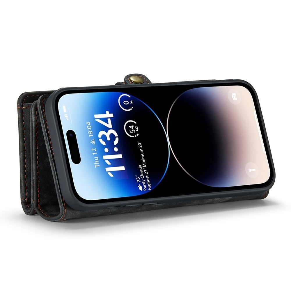 Étui portefeuille multi-cartes iPhone 12 Pro Max, Gris
