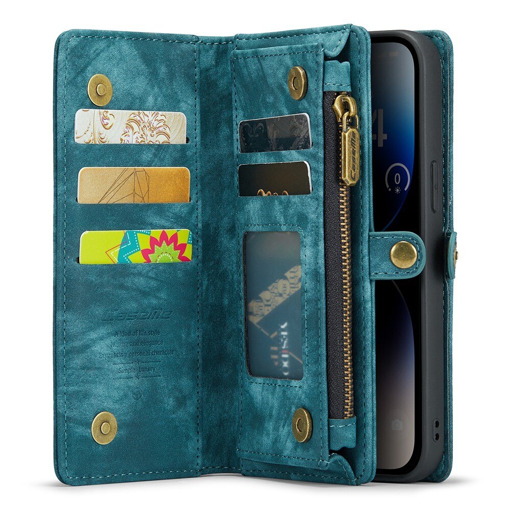 Étui portefeuille multi-cartes iPhone 12 Pro Max, Bleu