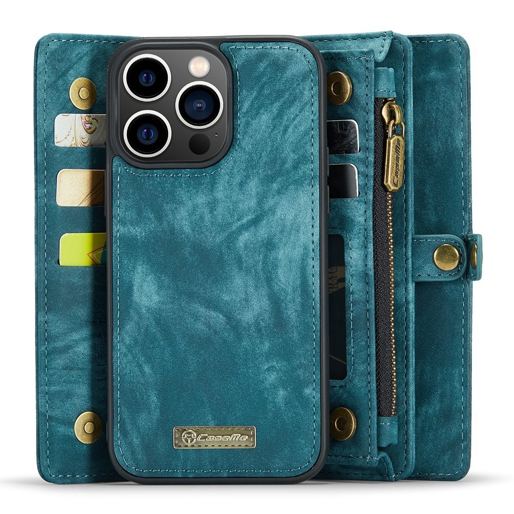Étui portefeuille multi-cartes iPhone 12 Pro Max, Bleu