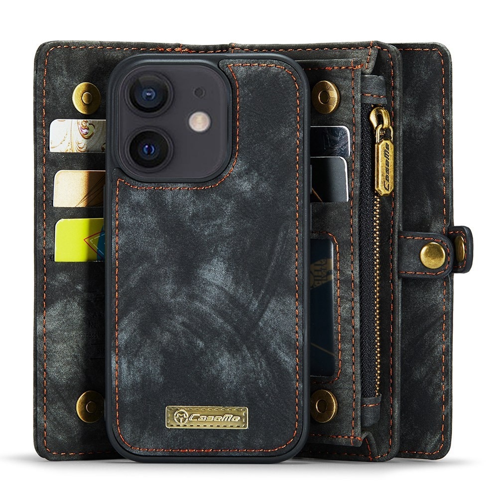 Étui portefeuille multi-cartes iPhone 12/iPhone 12 Pro, Gris