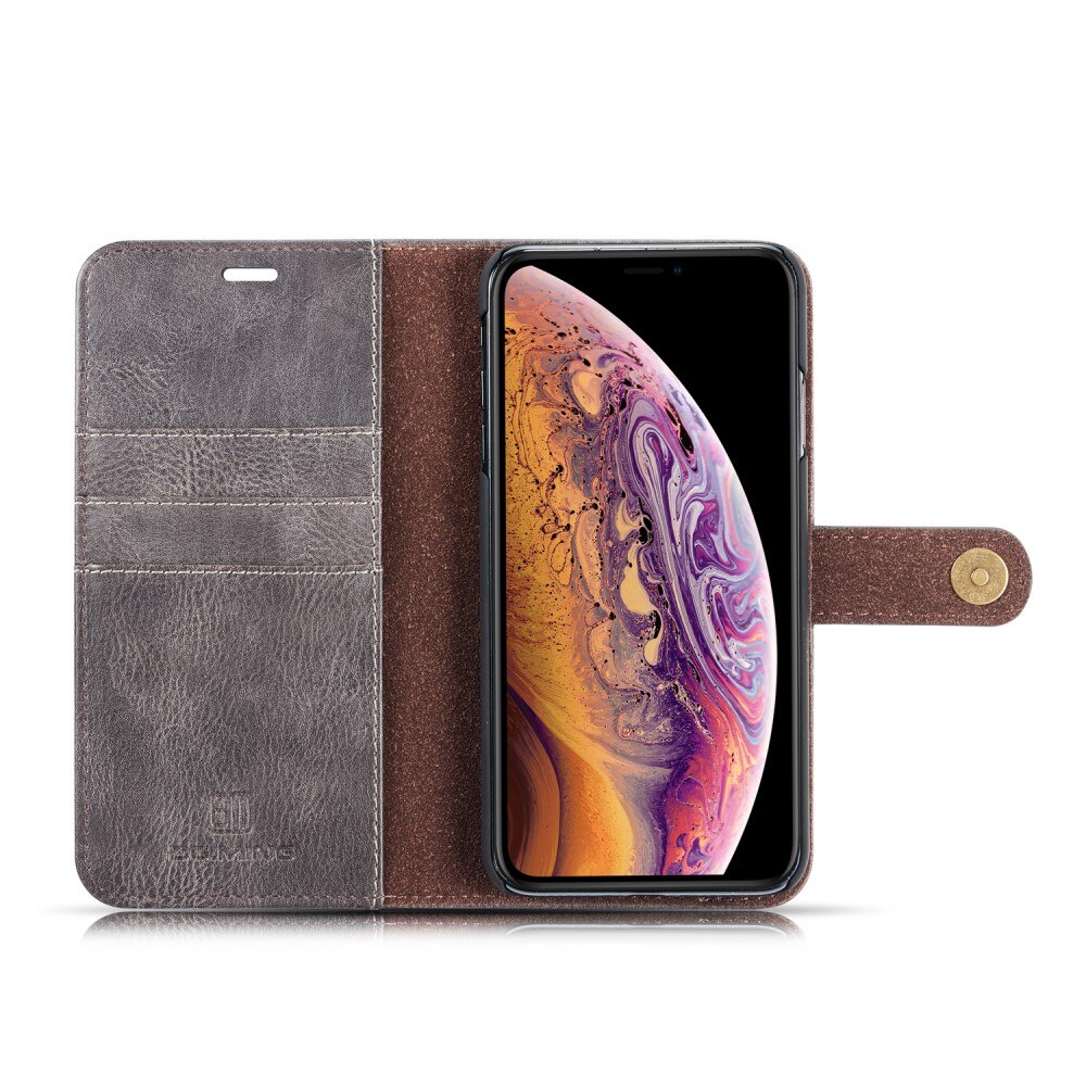 Étui portefeuille Magnet Wallet iPhone XS Max Marron