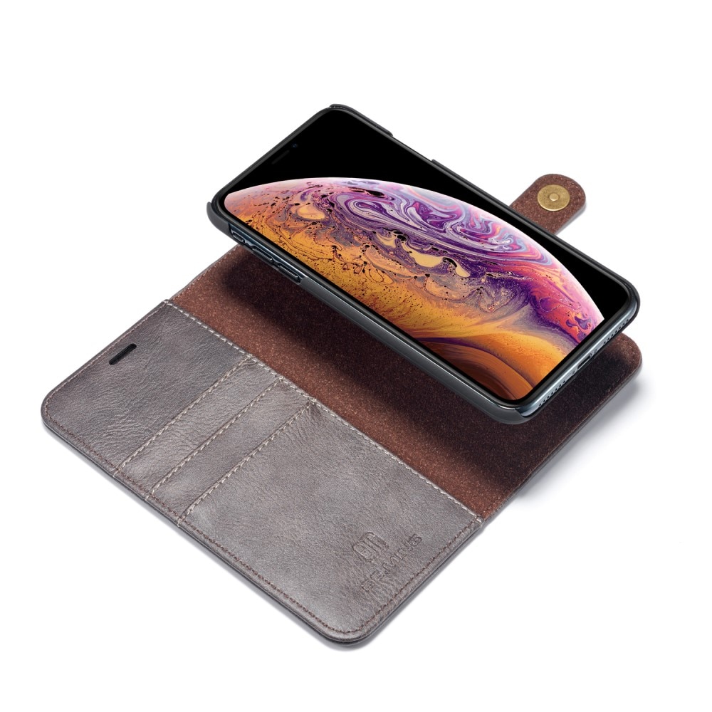 Étui portefeuille Magnet Wallet iPhone XS Max Marron