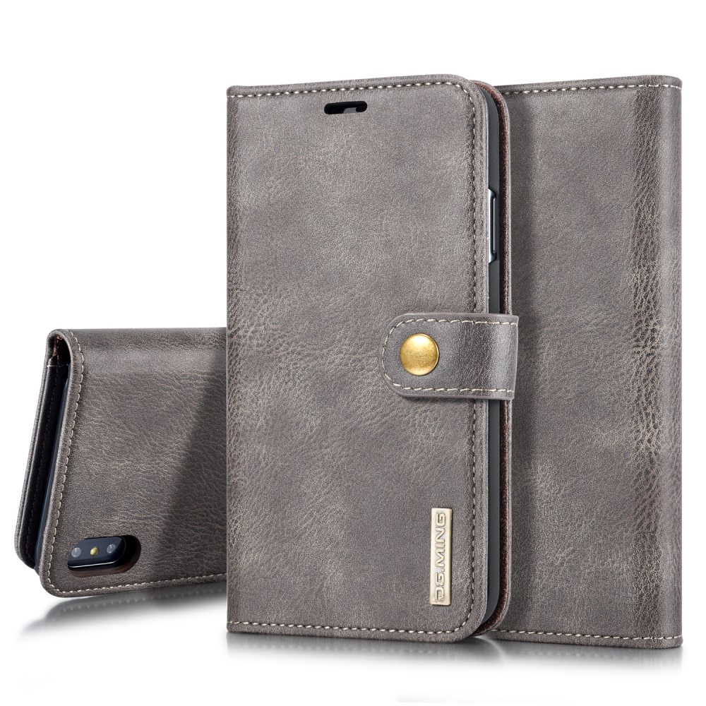 Étui portefeuille Magnet Wallet iPhone XS Max Marron