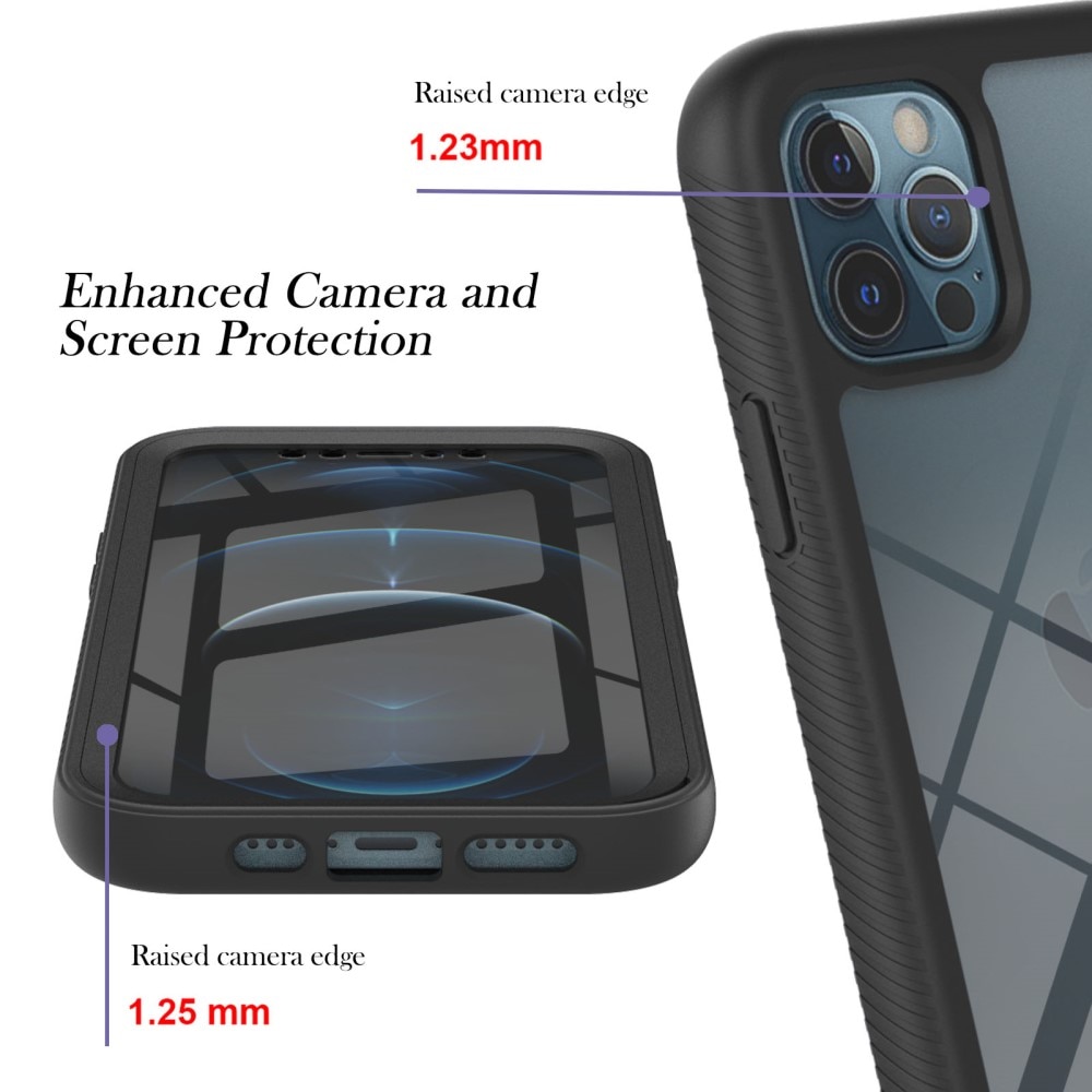 Coque Full Protection iPhone 12 Pro Max, Noir