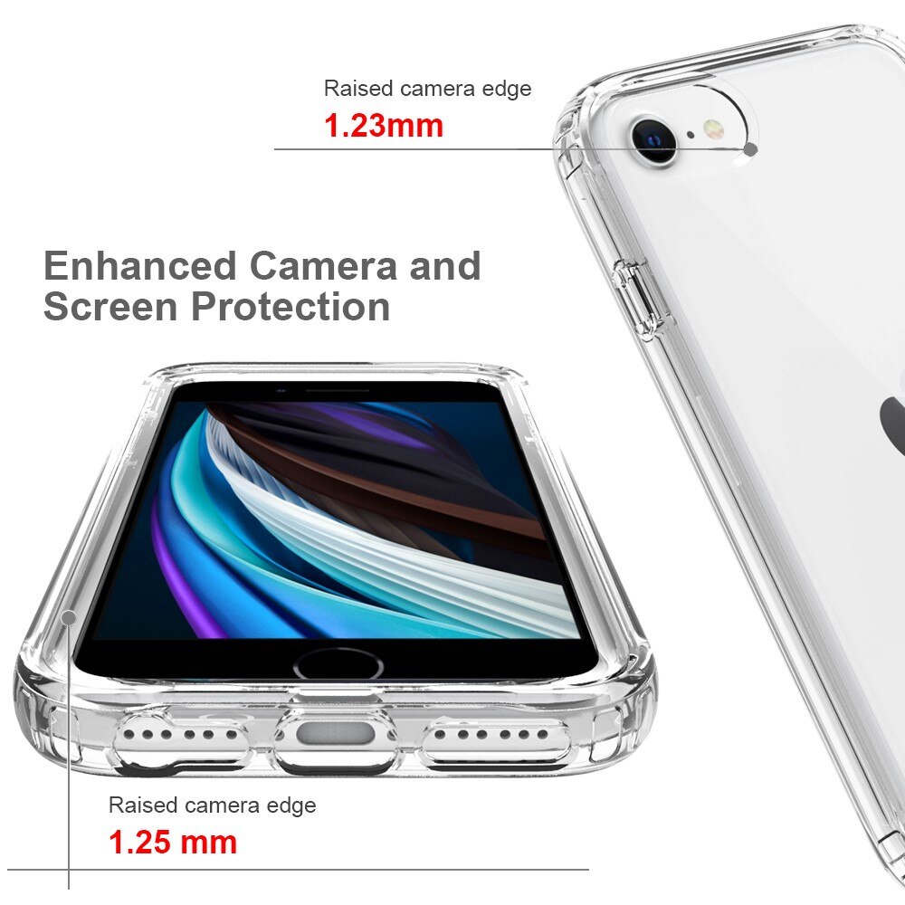 Coque de couverture complète iPhone SE (2020), transparent