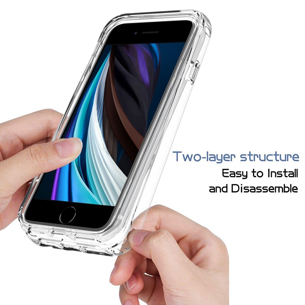 Coque de couverture complète iPhone 7, Transparent