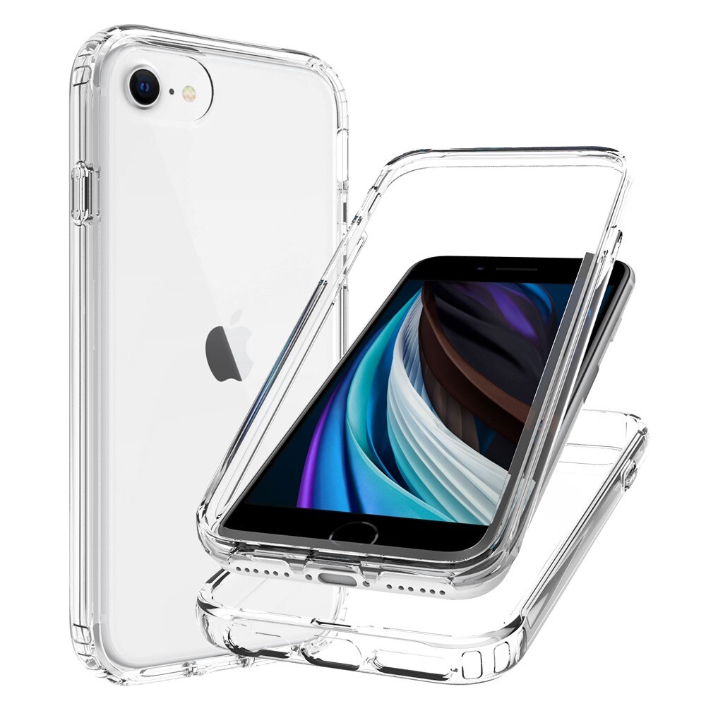 Coque de couverture complète iPhone 8, transparent