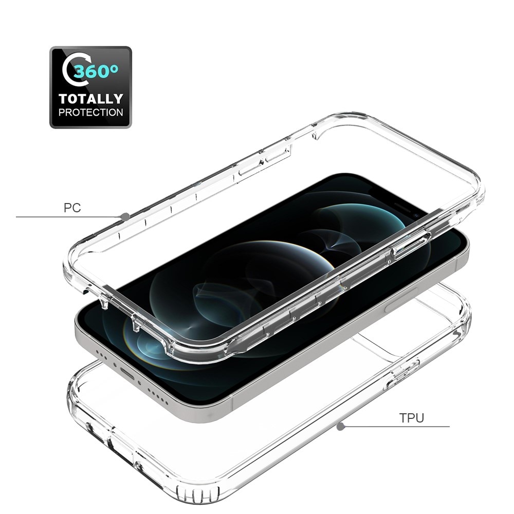 Coque de couverture complète iPhone 12/iPhone 12 Pro, Transparent