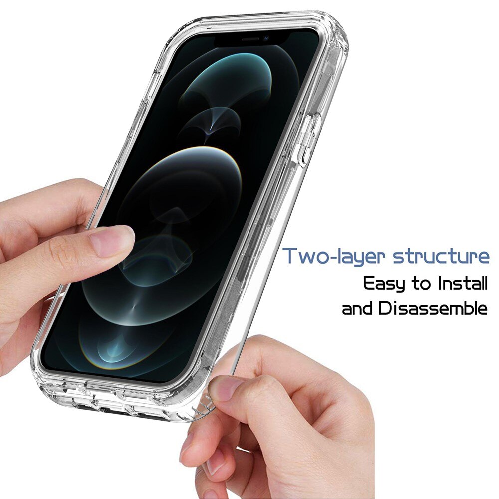 Coque de couverture complète iPhone 12/iPhone 12 Pro, Transparent