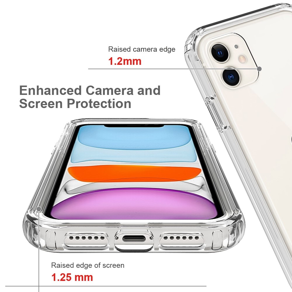 Coque de couverture complète iPhone 11, Transparent