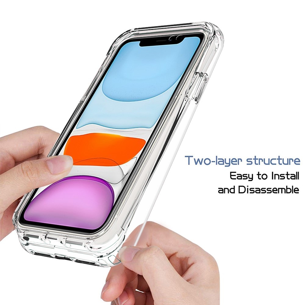Coque de couverture complète iPhone 11, Transparent