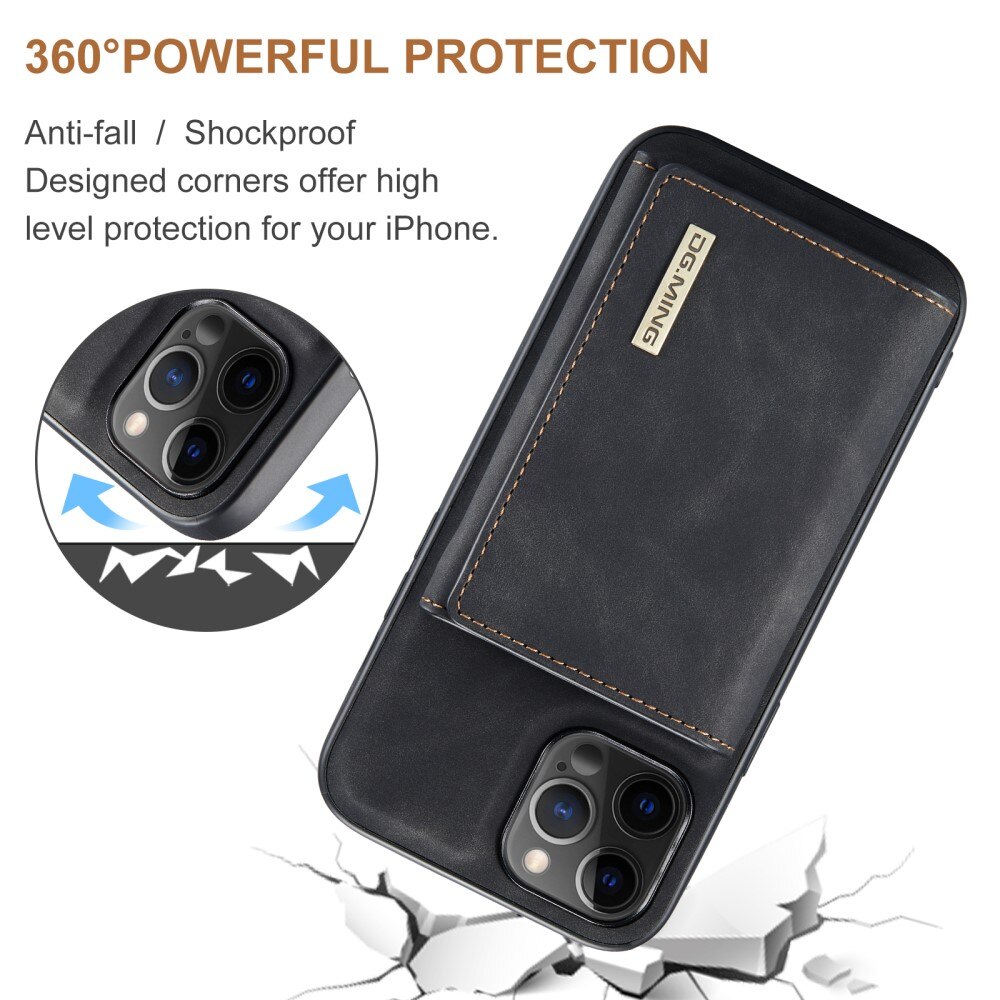 Coque Magnetic Card Slot iPhone 12 Pro Max, Noir