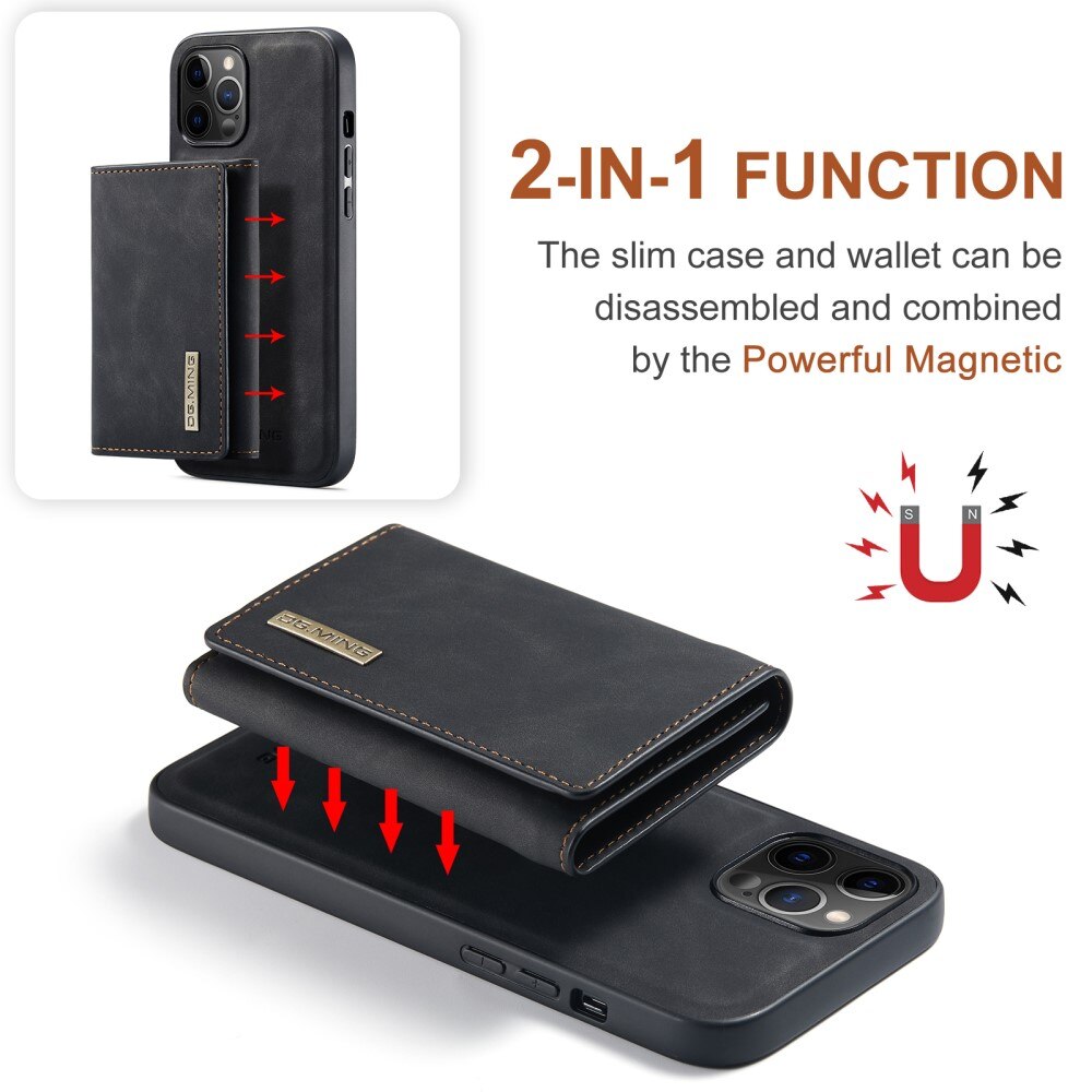Coque Magnetic Card Slot iPhone 12 Pro Max, Noir