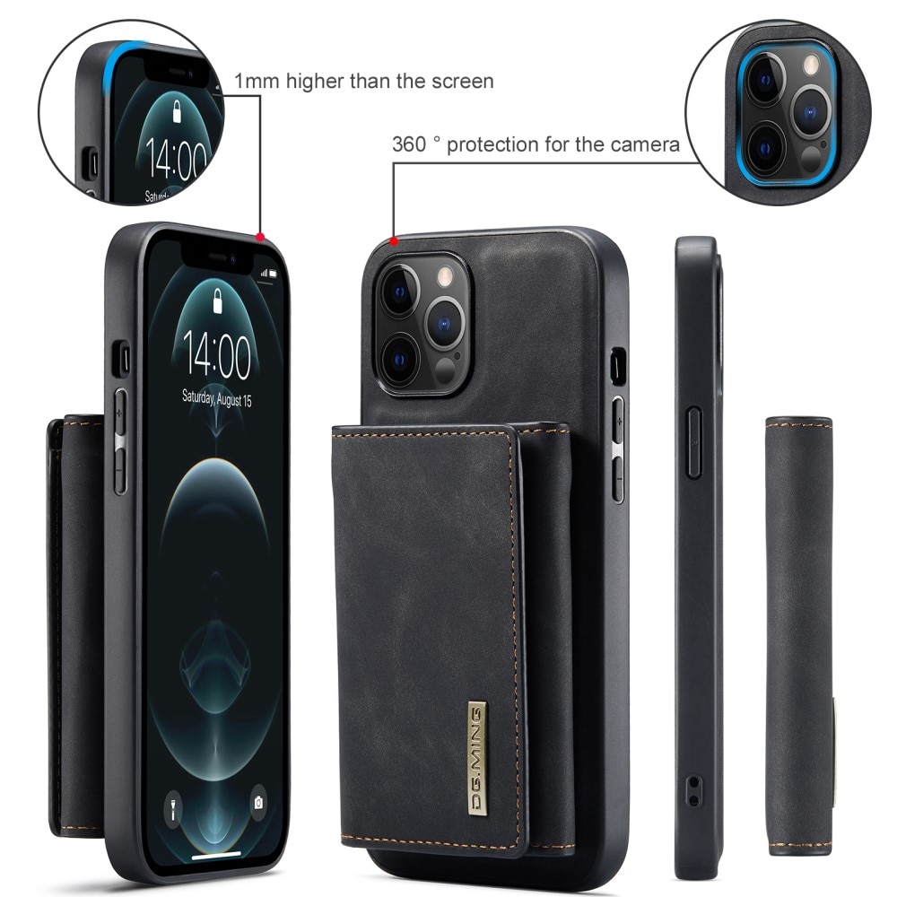 Coque Magnetic Card Slot iPhone 12 Pro Max, Noir
