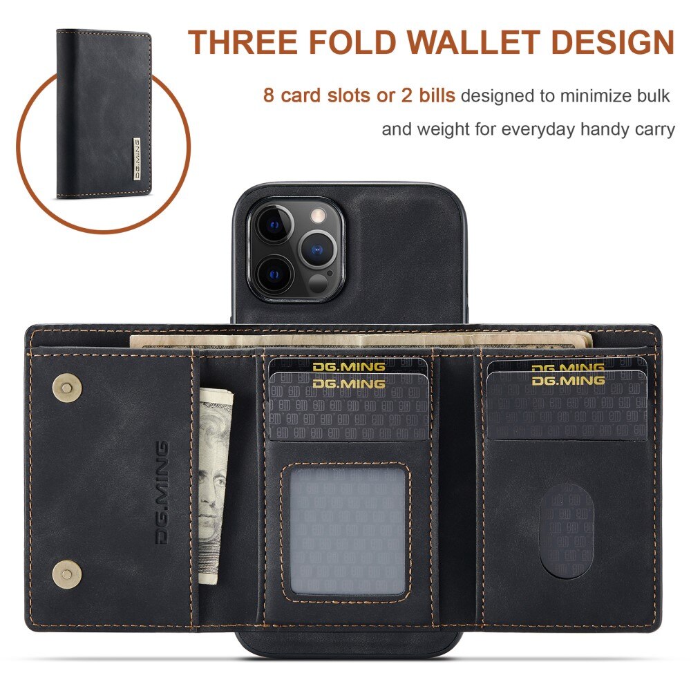 Coque Magnetic Card Slot iPhone 12 Pro Max, Noir