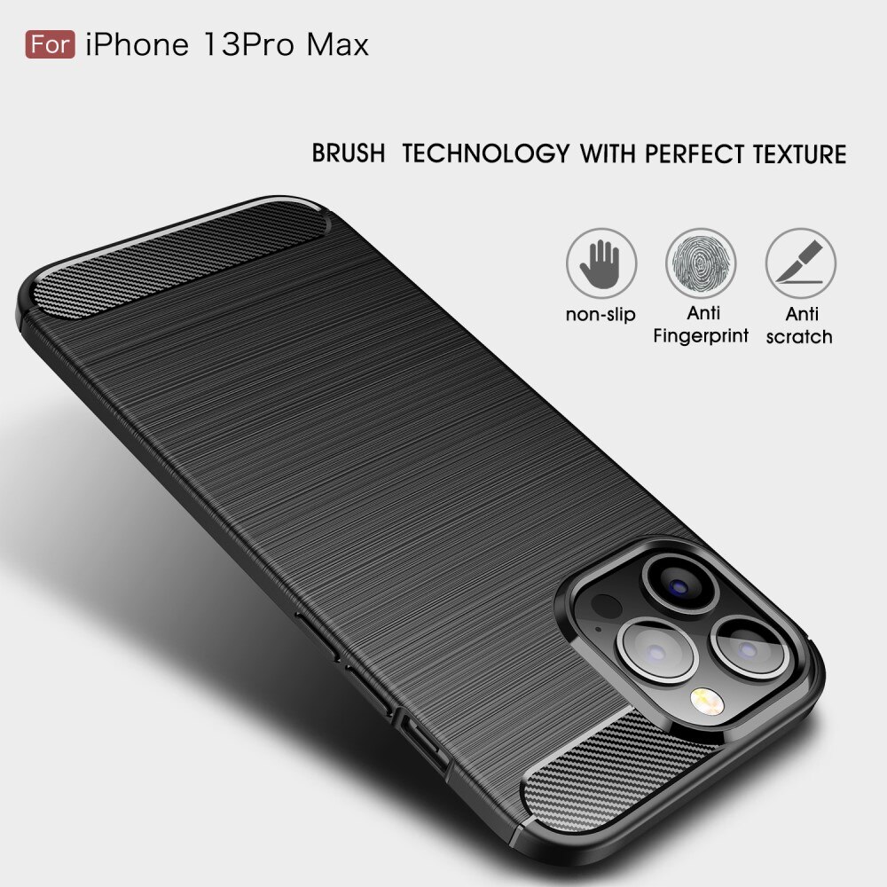 Coque Brushed TPU Case iPhone 13 Pro Max Black