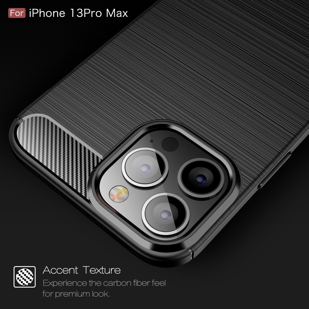 Coque Brushed TPU Case iPhone 13 Pro Max Black