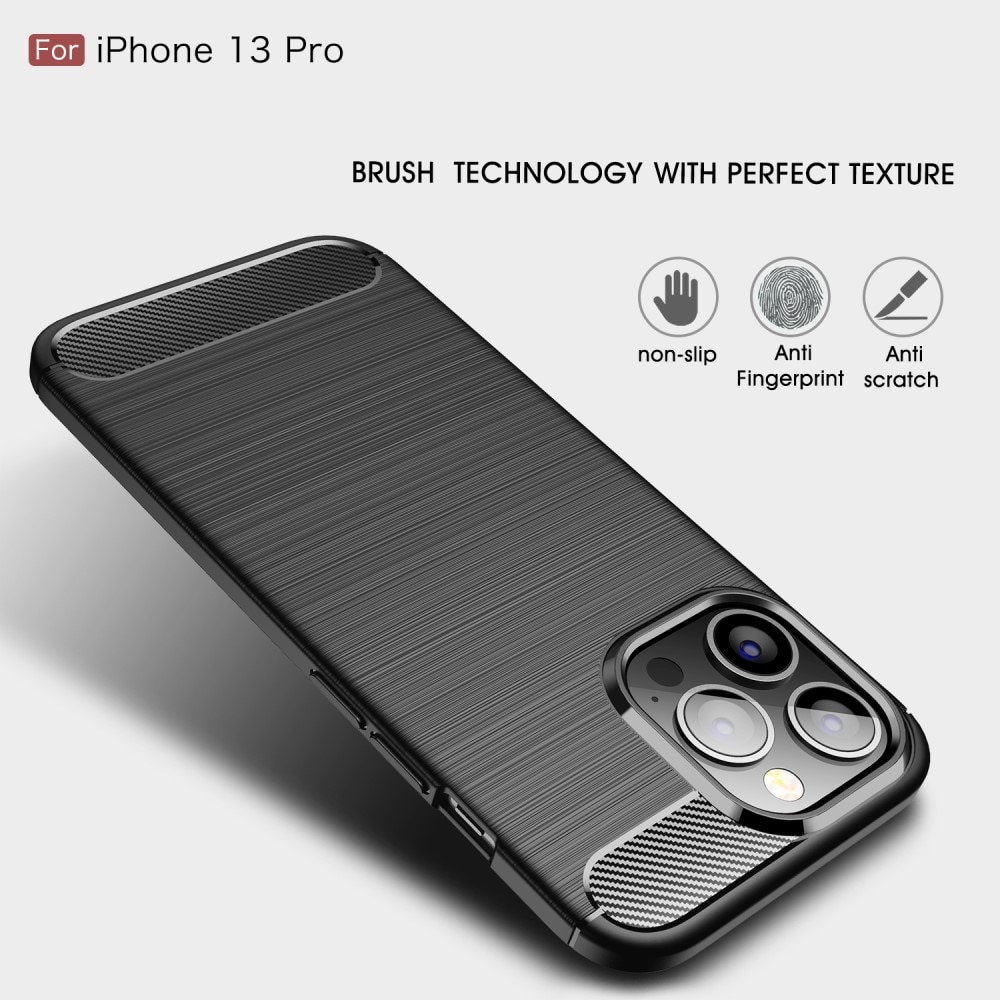 Coque Brushed TPU Case iPhone 13 Pro Black