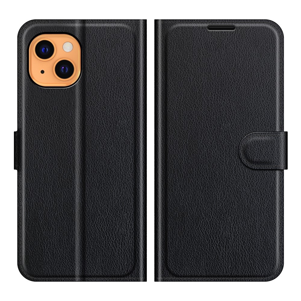 Coque portefeuille iPhone 13 Mini, Noir