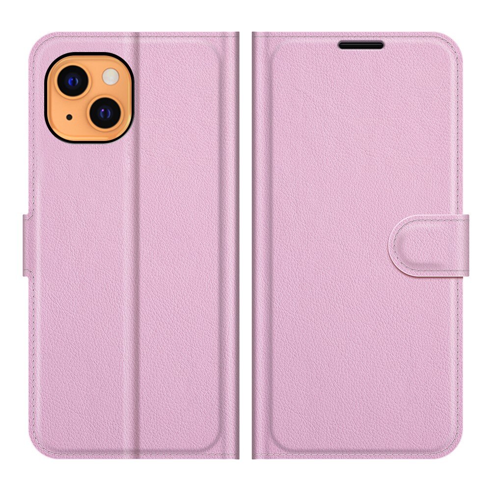 Coque portefeuille iPhone 13 Mini Rose