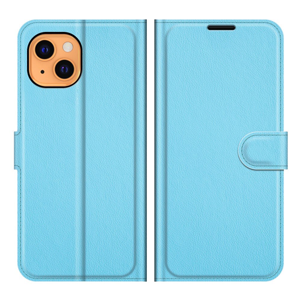 Coque portefeuille iPhone 13 Mini Bleu